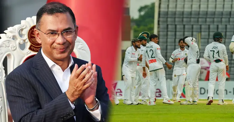 তারেক রহমান ও বাংলাদেশ টেস্ট দল